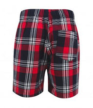 Load image into Gallery viewer, Men&#39;s PJ Shorts &amp; Women&#39;s PJ Pants Matching Red Tartan Set For Couples