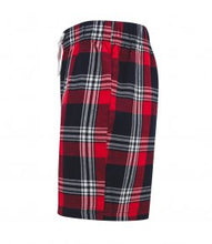 Load image into Gallery viewer, Men&#39;s PJ Shorts &amp; Women&#39;s PJ Pants Matching Red Tartan Set For Couples