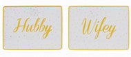 Hubby & Wifey Placemat Set For Couples