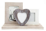 Triple Wood Frame Display For Couples