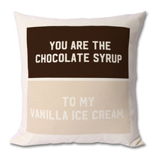 Load image into Gallery viewer, Vanilla and Chocolate Cushions For Couples