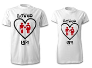 Loved Up T-Shirt Set For Couples