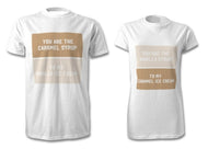 Caramel and Vanilla T-Shirt Set For Couples 1