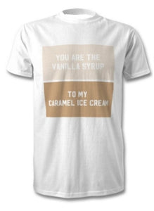 Caramel and Vanilla T-Shirt Set For Couples 2