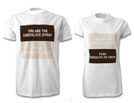 Vanilla and Chocolate T-Shirt Set For Couples 2