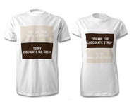 Vanilla and Chocolate T-Shirt Set For Couples 1