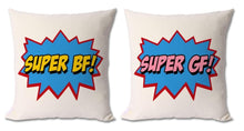 Load image into Gallery viewer, Super GF and Super BF Cushions For Couples