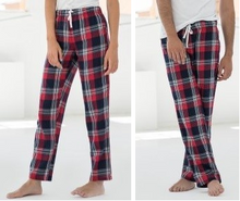 Load image into Gallery viewer, Red Tartan Matching PJ Pants Set For Couples