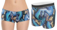 Marble Print Matching Underwear Set For Couples
