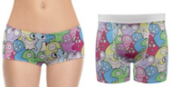 Funny Monsters Matching Underwear Set For Couples